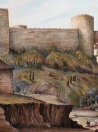 The Northern walls and Aquaduct from the Hermitage of Remedios.